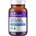 Nyt kapitel Sleep Aid, Rastful Sleep and Pain Relief, Melatonin & Ginger Sleep Supplement, Gluten fri og ikke-GMO, 30 Vegetariske kapsler