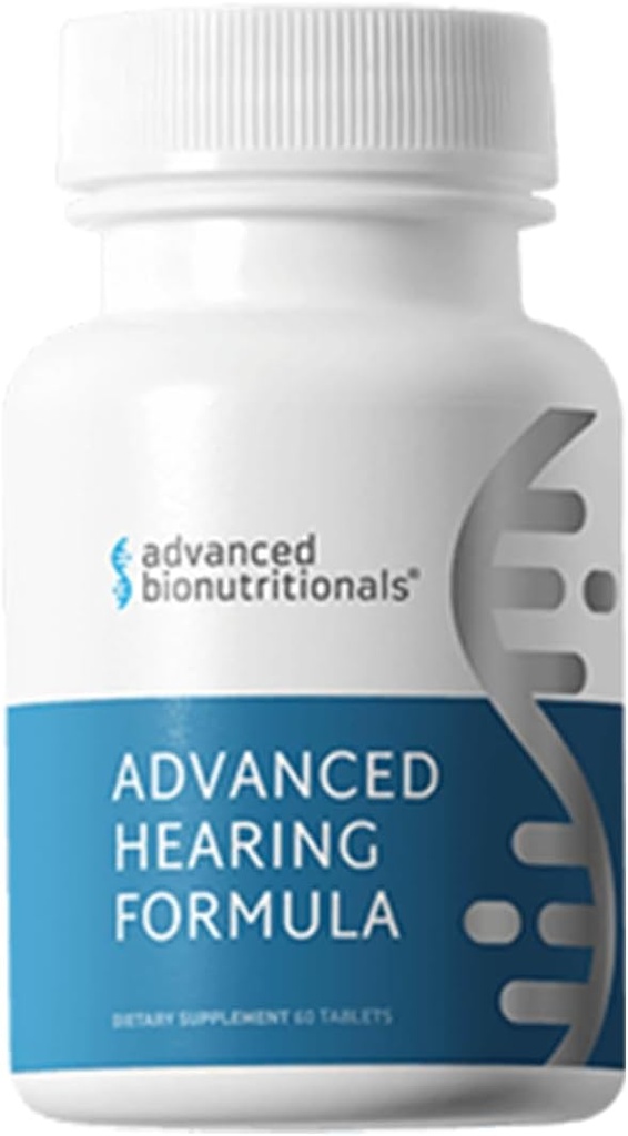 Avancerede Bionutritionals - Avanceret hørelse formel supplement, Øre sundhed vitaminer, Support Auditornerve funktion, Multivitamin med Vitamin A, C, E, Folk, Calcium, Magnesium, Zink (60 tabletter)