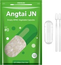 Størrelse 0 Kapsler Tomme Vegansk Plantebaseret Klar (1.000 Greve) Gluten Gratis, Non- GMO, Halal Certified Pill Caps Fyldning Kit med 2 skeer til vegetar gør dine egne kosttilskud