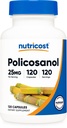Nutricost Policosanol 25mg, 120 Kapsler - Gluten Free, Non- GMO, og Vegetarisk Friendly
