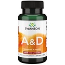 Swanson Vitamin A & D Skin Eye Immunsystem Sundhed 250 Sgels