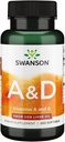 Swanson Vitamin A & D Skin Eye Immunsystem Sundhed 250 Sgels