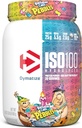 Dymatize x Fødselsdag Cake Småsten ISO100 Whey Protein Powder Isolate, 25g protein, 5,5g BCAA, 120 Cal., Gluten Free, 1g fedt, 1g sukker, 2g Carb (20 Servere)