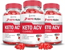 Justified Laboratories (3 Pack Keto Rush Keto ACV Apple Cider Vinegar Boost Formuleret med Pomegranate Beet Juice Powder B12 Vegan Non GMO 180 Gummies