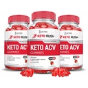 Justified Laboratories (3 Pack Keto Rush Keto ACV Apple Cider Vinegar Boost Formuleret med Pomegranate Beet Juice Powder B12 Vegan Non GMO 180 Gummies