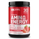 Optimum Nutrition Amino Energy - Pre Workout med grøn te, BCAA, Aminosyrer, Keto Friendly, Green Coffee Extract, Energy Powder - Juicy Strawberry Burst, 30 Servering (Packaging May Vary)