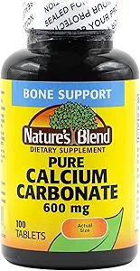 Naturens Blend Pure Calcium Carbonat 600 mg 100 Tabs (1684)