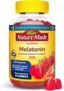 Nature Made Melatonin 10mg per servering Gummies for voksne, Maksimal styrke Dosering Sleep Aid, 100% narkotika fri, 70 Count Melatonin Gummies, 35 dages forsyning