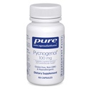 Pure indkapslinger Pycnogenol 100 mg 10 mg 12 4; Hypoallergent supplement til fremme af vaskulær sundhed og give antioxidant support 12 4; 60 kapsler