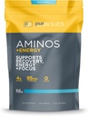 Purbolics Aminos + Energy Measures 124; Understøtter inddrivelse, Energi & Focus Measures 124; 95mg af koffein, 0 kalorier & 60 Servere (Blue Steele)