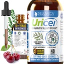 Uricel - Advanced Uric Acid Support & Cleanse Supplement - Joint & Nyre Support - Flydende levering til bedre absorption - Tart Cherry, Chanca Piedra, Selleri frø & gurkemeje - 2 fl oz