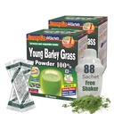 Yamamoto Kanpoh YAMAKAN Unge Barley Grass Powder, Græs Juice Rich in Minerals, Vitaminer & Plant- baseret protein for kvinder & mænd, Barley Grass Juice Powder fra Japan, Ikke GMO 88 Portable Sachets