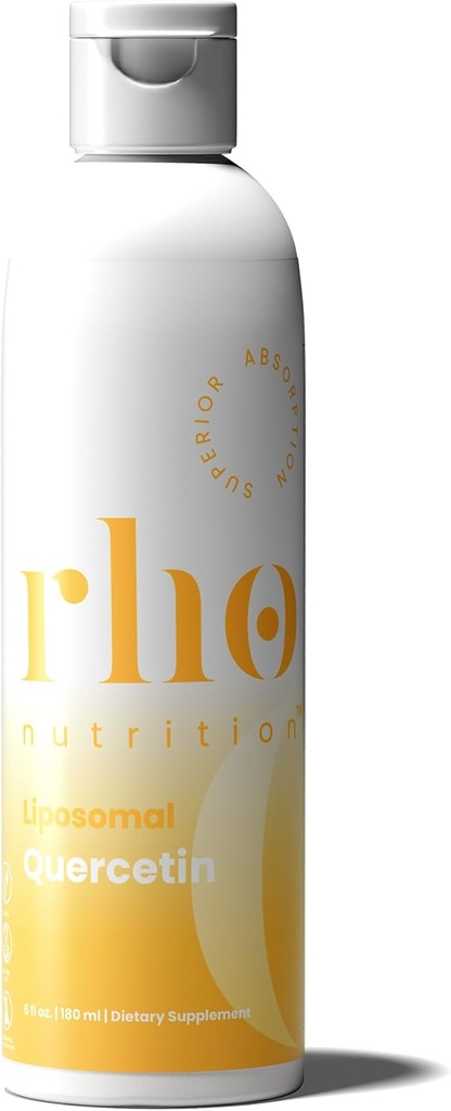 Rho Nutrition Liposomal Quercetin - Ultra High Absorption Liquercetin Supplement - Understøtter immunsystemet, Allergi Defense, og sund aldring