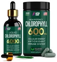 (Bundle) Flydende Chlorophyll Drops & Chlorophyll kapsler - Naturlig energi, immunstøtte, intern friskhed og antioxidant supplement