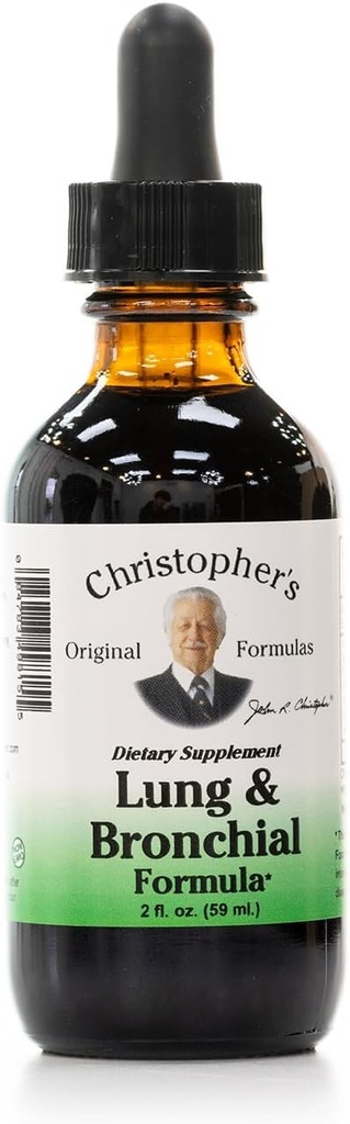 Christopher 's Original Formulas Lung & Bronchial Formel, 2 oz Liquid - Naturlig Respiratorisk Support