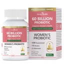 Probiotika og økologiske Prebiotika for kvinder pH Balance & Digestion- 60 Millioner CFU Vaginal Probiotika med Cranberry D- Mannose, Vegan & Non- GMO for Urinary Tract & Munictional 124; 90 Caps