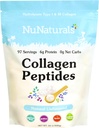 Nunaturals Collagen Peptider Powder (Type I, III), for hud, hår og negle, 24oz
