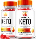 rize laboratorier (pakke med 2 Ignite Keto ACV gummies for Advanced Weight Loss, Kosttilskud (120 gummies)