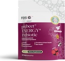 ResBiotic resG prebee - Prebiotics Drink for fordøjelse, Lejlighedsvis Forstoppelse, Gas, Bloating med Akermansia & GLP-1 Support w / Beet Root & Fiber, Gut Sundhed for kvinder & mænd - 180g (30 Servere)