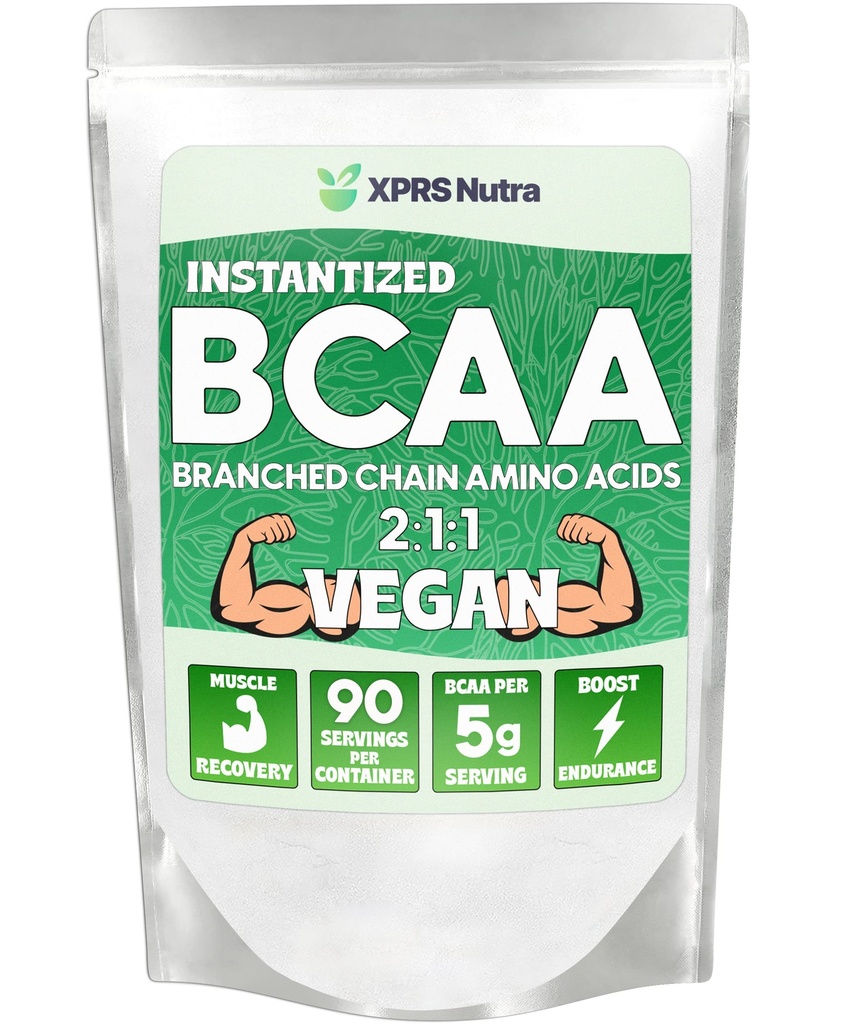 XPRS Nutra BCAA pulver - Aminosyrer supplement til mænd - Unflavored BCAA workout kosttilskud - Gym Kosttilskud til mænd - Aminosyrer supplement til kvinder til gym post workout inddrivelse (1 pound)