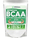 XPRS Nutra BCAA pulver - Aminosyrer supplement til mænd - Unflavored BCAA workout kosttilskud - Gym Kosttilskud til mænd - Aminosyrer supplement til kvinder til gym post workout inddrivelse (1 pound)