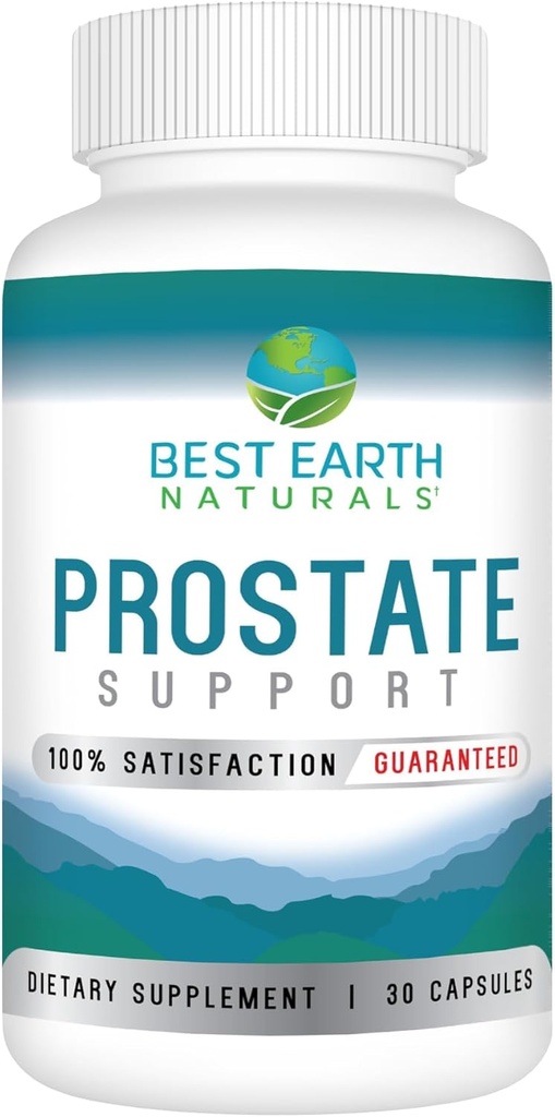 Bedste Jord Naturals Prostata Support for Mænd - Prostata Support - 30 dages forsyning