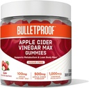 Skudsikker Apple Cider Vinagar Max Sugar- Free Gummies, 60 Greve, Keto supplement til Cravings, Understøtter Metabolisme
