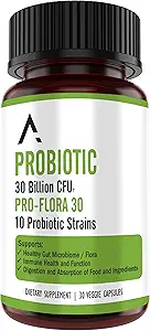 Ascendant Nutrition Bacillus Subtilis Probiotic - 30 milliarder CFU Multi- Strain Probiotika til kvinder og mænd - Understøtter fordøjelse og Gut sundhed - 30 kapsler