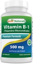 Bedste Naturals Vitamin B1 som Thiamin Mononitrate 500 mg 120 tabletter (120 Tæl (pakning med 1))