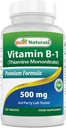 Bedste Naturals Vitamin B1 som Thiamin Mononitrate 500 mg 120 tabletter (120 Tæl (pakning med 1))