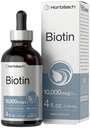 Horbäach Biotin Liquid Drops 10000mcg Yep 124; 4 fl oz Yep 124; Berry Flavor 124; Vegetar, Non- GMO & Gluten Free Supplement