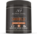 Skjold Allergi Immunitet Support til hunde ved Alpha Hund Nutrition - 7 Nutritional Mushroom Powder Complex + C-vitamin til Boost Immunitet - Op til 120 Servering til små avlshunde, 108g