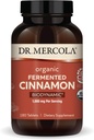 Dr. Mercola Biodynamisk organisk gæret kanel - understøtter metabolisk sundhed - High- Flavonoid kanel ekstrakt - USDA Organic, Non- GMO, Gluten- Free & Soy- Free - 180 tabletter