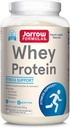 Jarrow formulas Whey Protein med 18 g protein, 3,8 g BCAA, & Glutamin, Kosttilskud til muskelfunktion & Inddrivelse Support, 32 oz Vanilla Flavored Powder, Ca 36 Day Supply