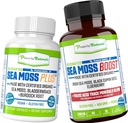 Power by Naturals Certified Organic Sea Moss Capsules Bundle (SeaMoss Plus & Sea Moss Boost) - wildprofted, Non GMO sea Moss raw Organic - 60 Gluten- Free Seaoss Pills
