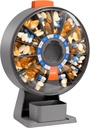 Daylight Pill Dispenser Daglig, Stor Pill Organizer med Wall- monteret eller stående brug, 14 dages Pill Container, Push Button Design, Weekly Pill Box for Vitamin, Medicin, tillæg, Fish Oil (Gray)