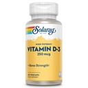 SOLARAY-vitamin D3 10000IE (250 mcg) - højpotens D-vitamin - med VIT D3 som Cholecalciferol - Stærk Bones og immunforsvar supplement - 60-dages garanti, 60 Servere, 60 VegCaps