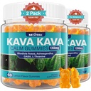Kava Kava Gummies, Sugar Free Calm Gummies w / Rhodiola Rosea, Ashwagandha, L- Theanine, GABA, Melatonin- Free Kava Blend til afslapning, Rolig og fokus - Alternativ til Kava Powder Kapsler, Vegan 120 Ct