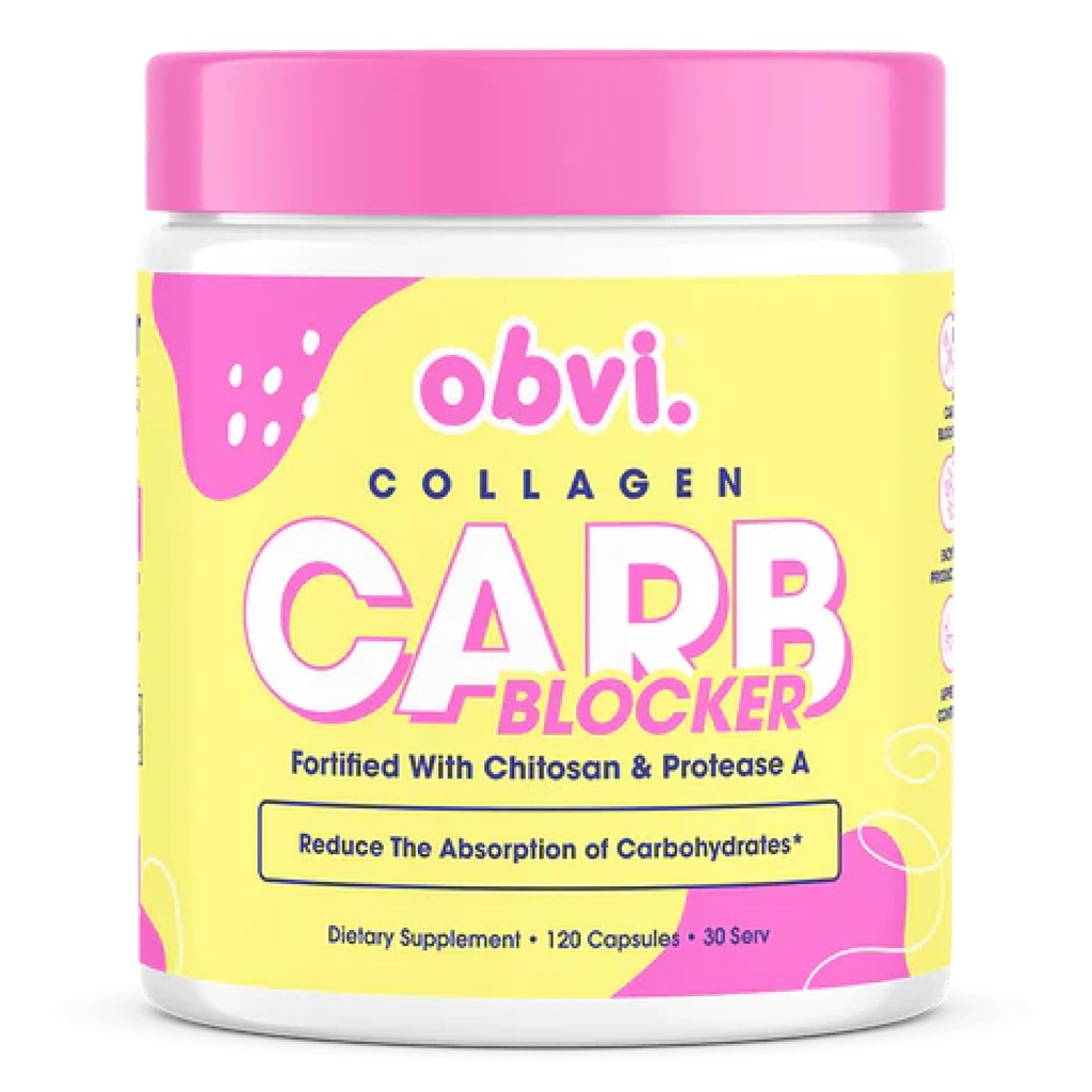 Obvi Guilt- Free Carb Blocker 124; Understøtter Fitness Goals ttesmå 124; Carb Absorption Blocker med White Nyre Bean Extract; 124; 120 Kapsler, 30 Servere