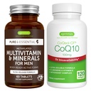 Multivitamin & mineraler til mænd + høj Absorption CoQ10 100mg 120 Softgel Energy Bundle, Sustained Release Advanced Multivitamin + CoQ10 med vitamin E & D- Limonene, af Igennus