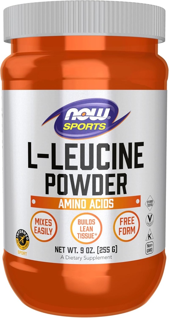 Now Foods Sport Nutrition, L- Leucin Powder, Builds Lean Tissue *, Aminosyrer, 9 -Ounce