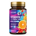 Bygget af Nature Chewable Vitamin C med Rose HIPS - 1000mg immunforsvar supplement - Non-GMO, Gluten- Free, Vegan - Kraftfuld antioxidant til energi & Collagen Boost - Orange Flavor - 60 tabletter