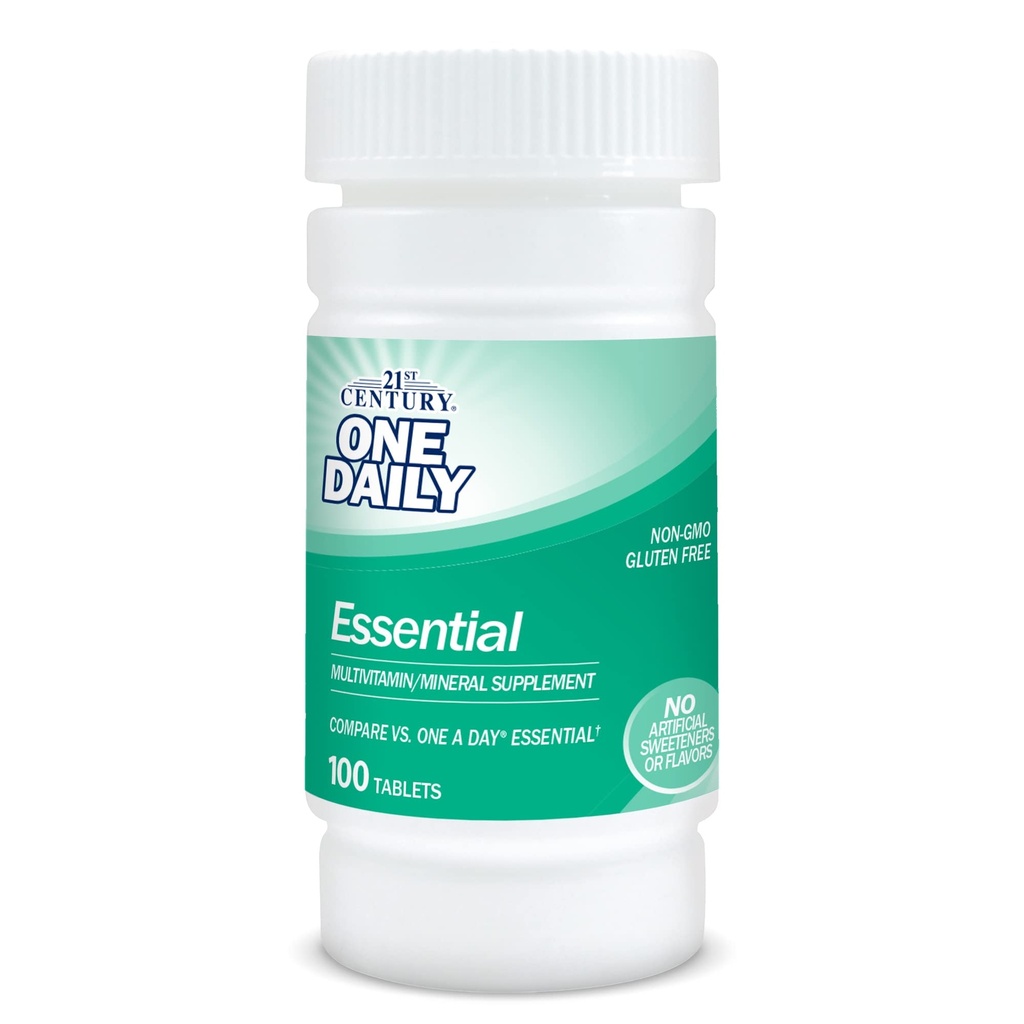 21 Century One Daily Essential Tablets, 100 Count