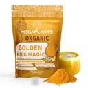 Golden Milk Magic (50 Servere) Note 124; Superfood 5 Mushroom Blend for Sleep, Afslapning, Relief Buddy 124; Gurkemeje, Ashwaghanda, Valerian, Kamille + 5 Mushroom Blend Buddy 124; Smoothie, Hot Beverage
