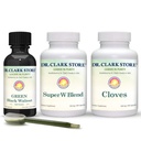 Dr. Clark Store Intestine Support & Cleanse Kit - med Original Green Tincture fra Black Walnut Hulls, Wormwood, og Kloves- Hjælper Opretholde Optimum Intestinal funktion