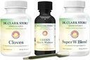 Dr. Clark Store Intestine Support & Cleanse Kit - med Original Green Tincture fra Black Walnut Hulls, Wormwood, og Kloves- Hjælper Opretholde Optimum Intestinal funktion