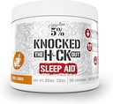 5% Nutrition Rich Piana Knocked Out Natural Sleep Aid MSD 124; Post- Workout Recovery & Deep Sleep Supplement MSD 124; GABA, Melatonin, Kamille, Tyrosin, 5- HTP, & Mere MSD 124; 7.2 oz, 30 Servere (Apple Cider)