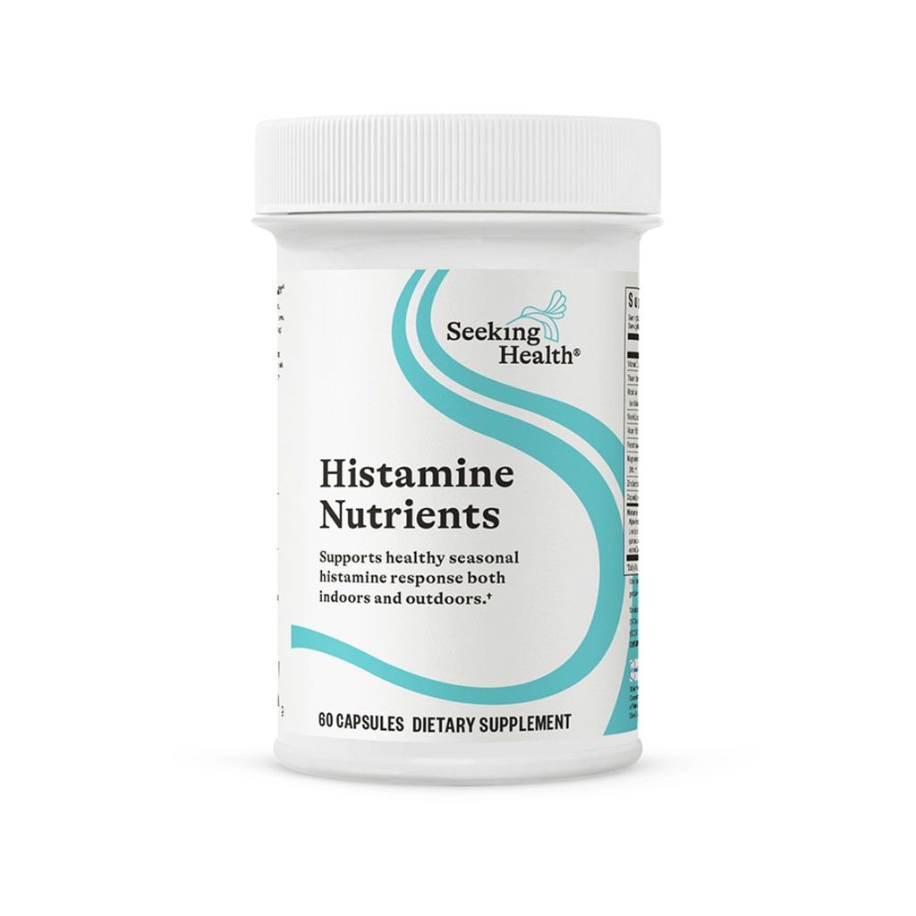 Søg Health Histamin Nutrients - Seasonal Histamin Support Supplement med vitamin B1, zink, & vitamin B3 - Aids Histamin Response - 60 kapsler