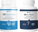 IBSolution og mænds Multivitamin Bundle - All- Natural Supplement til støtte fordøjelsessygdomme, gas, bloating og obstipation, immunsystemet støtte til mænd - 60 kapsler, 2 - Pack