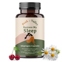 Peak + Valley Natural Sleep Aid til voksne - 60 kapsler til dyb søvn - 3 mg Melatonin, L Theanine, Kamille, Ashwagandha - Natural Herbal Sleeping Pills - Ekstra styrke Calming Sleep Aid